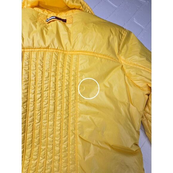 Tommy Hilfiger  Girl Yellow Vintage Puffer Jacket  Large Jrs. - Picture 8 of 8